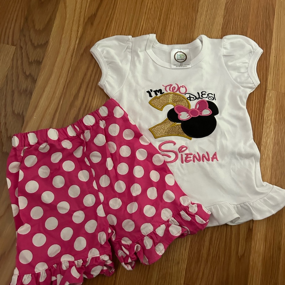 Minnie Mouse 2nd birthday outfit